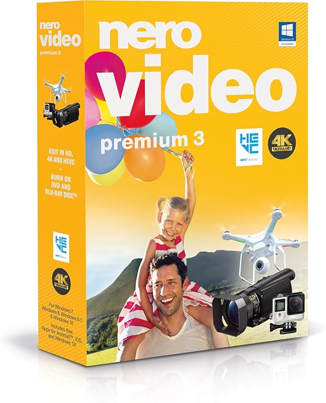Nero Video Premium 3 – Advanced 4K, HD & HEVC Video Editing Software,