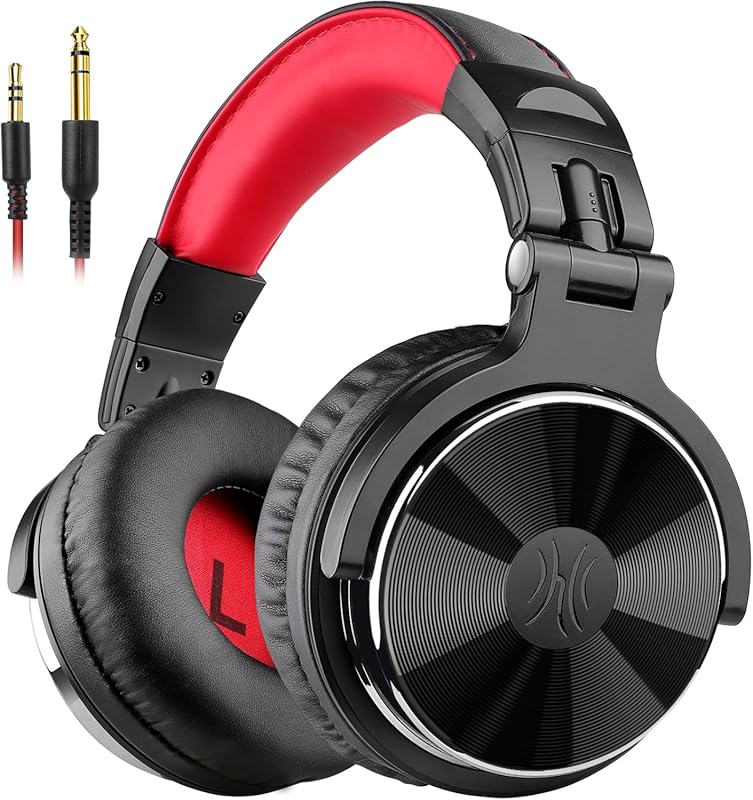 OneOdio Wired Over‑Ear Studio Monitor & Mixing DJ Headphones – 50mm Ne