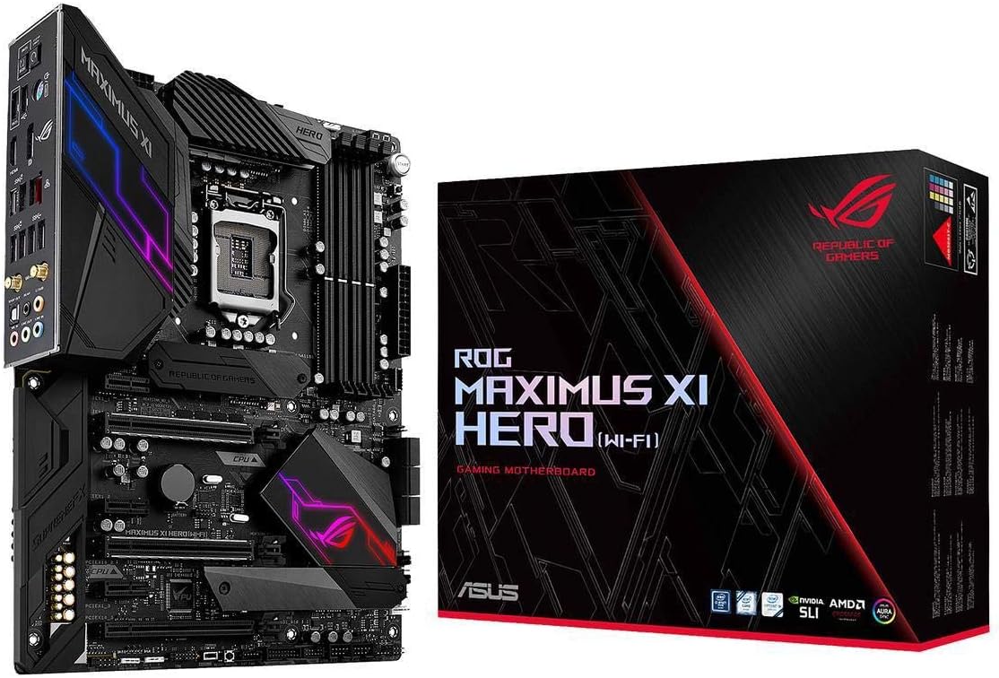 ASUS ROG Maximus XI Hero Wi‑Fi Z390 Motherboard – LGA1151, DDR4, HDMI,