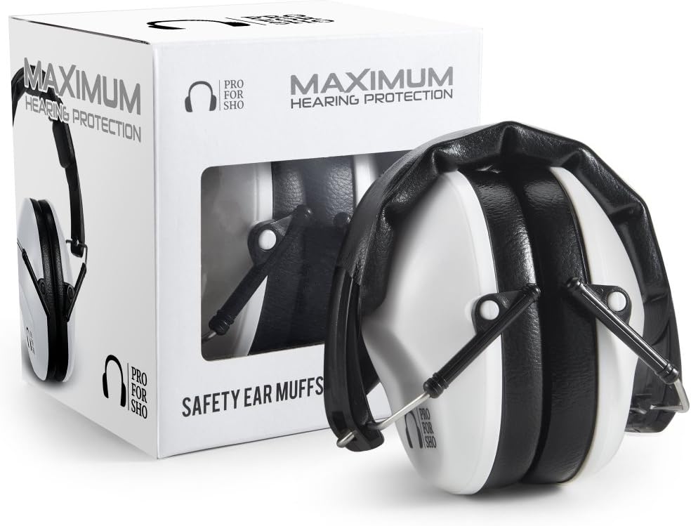 Pro For Sho 34 dB NRR Hearing Protection – Compact, High‑NRR Ear Muffs