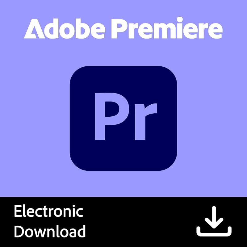 Adobe Premiere Pro Video Editing Software 12-Month Subscription with A