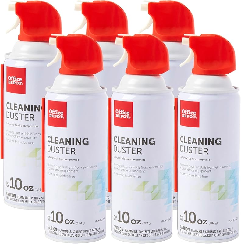 Office Depot 10 oz Compressed Canned Air – Moisture‑Free Cleaner for E