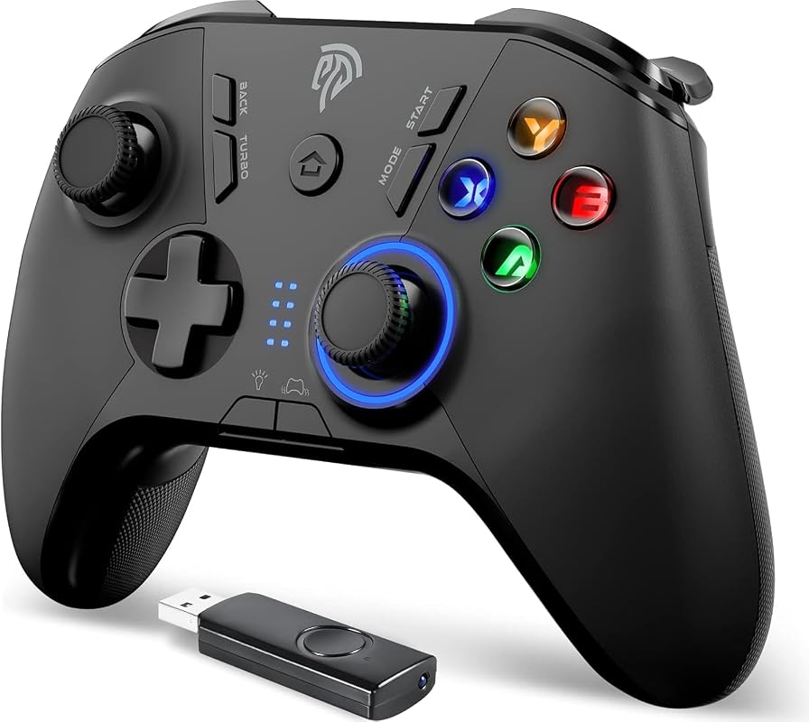 EasySMX 2.4G Wireless Gaming Controller for PC, Steam Deck, PS3, Andro