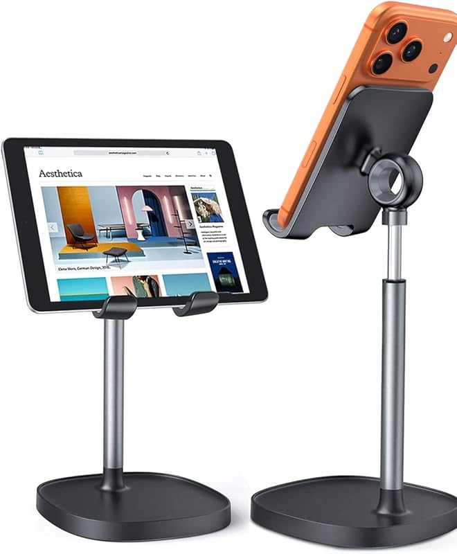 LISEN Adjustable Phone Stand – Desk & Office Holder Compatible with iP
