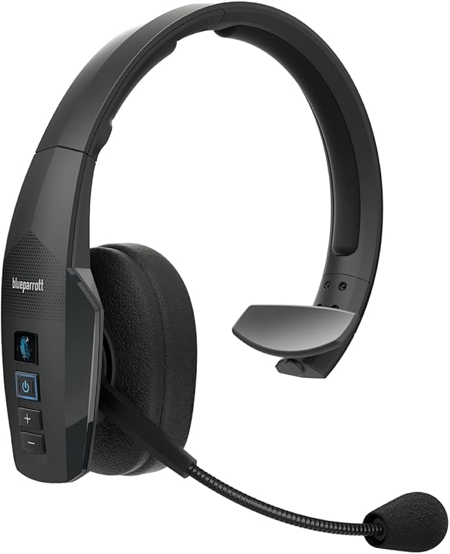 BlueParrott B450‑XT Mono Bluetooth Headset, 96% Noise Canceling, Over‑