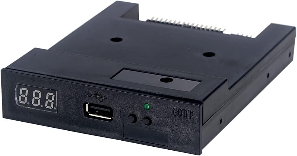 GoTEK SFR1M44-U100 USB Floppy Drive Emulator 3.5 Inch 1.44MB Black