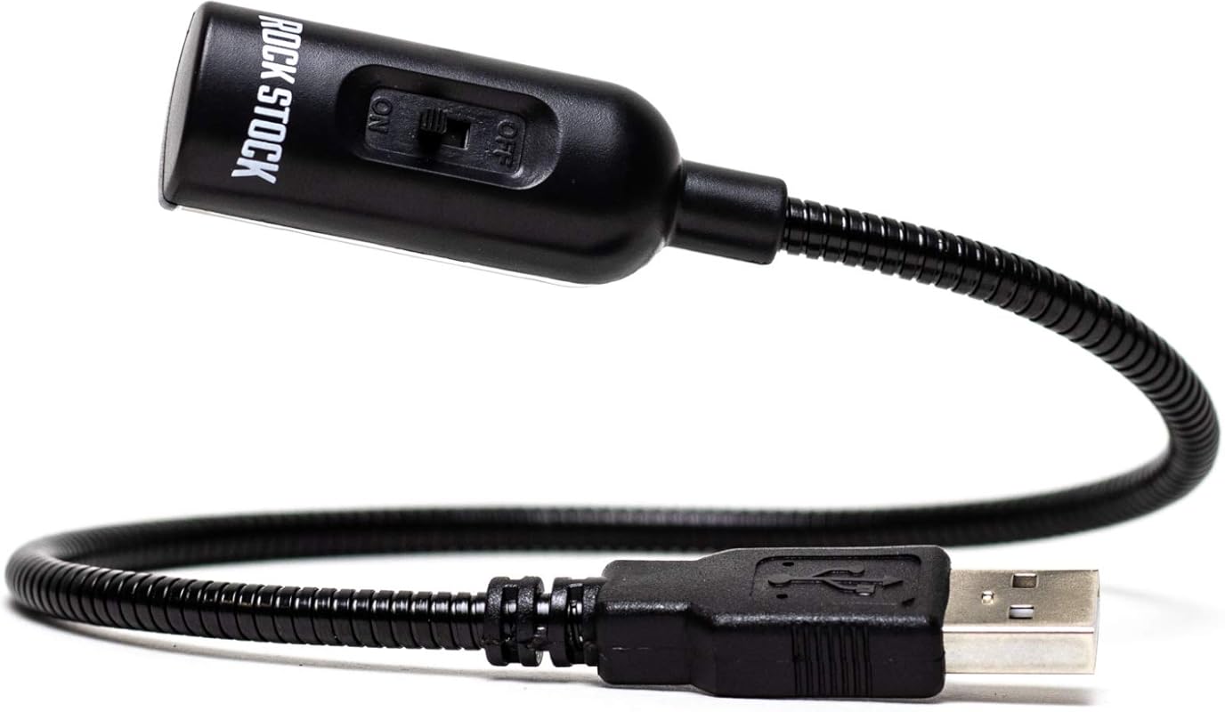 Rock Stock 15‑Inch USB LED Gooseneck Mixer Light – Adjustable Brightne