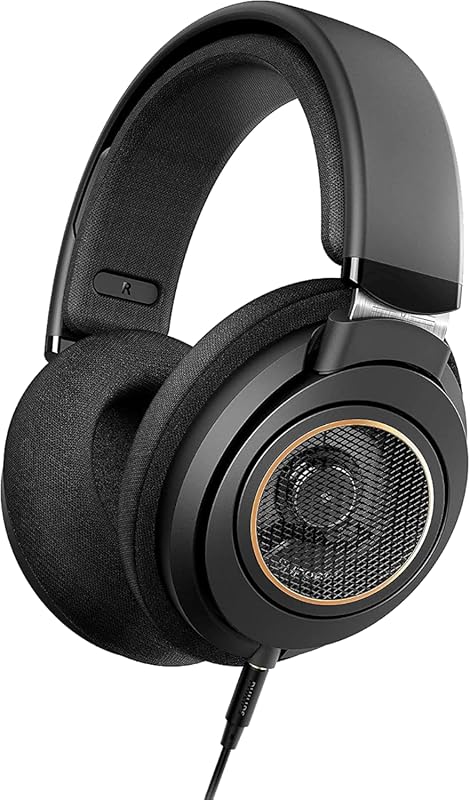Philips Open‑Back Over‑Ear Wired Headphones with Cushioned Adjustable