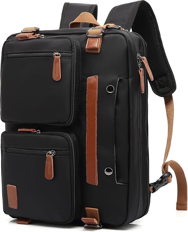 MOLNIA 3 in 1 Laptop Bag 17.3 Inch Work Backpack Briefcase Messenger C