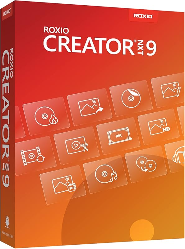 Roxio Creator NXT 9 – Complete Multimedia Suite with CD/DVD Burning, V