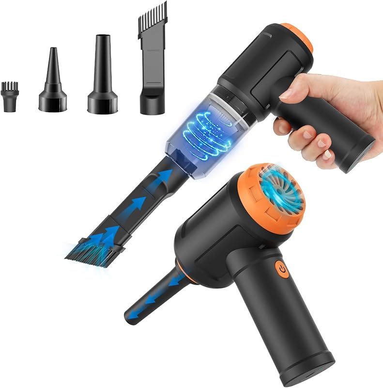 Meudeen Air Duster – 110,000 RPM Cordless Computer Vacuum Cleaner for 