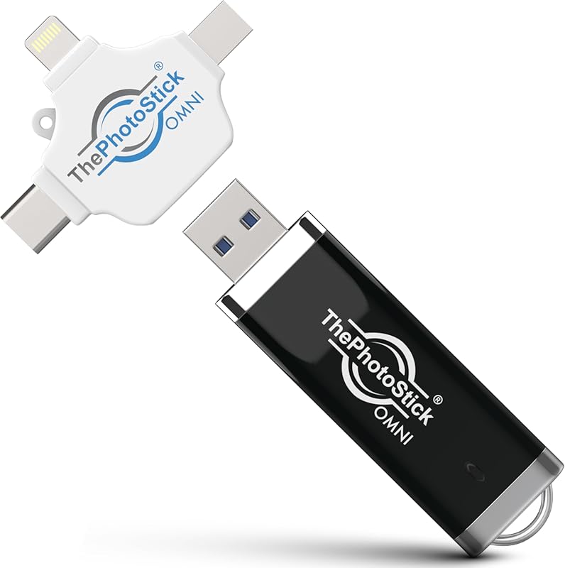 ThePhotoStick Omni 128GB USB Flash Drive, Automatic Backup for iPhone,