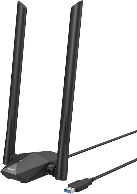 BrosTrend AX1800 USB WiFi 6 Adapter, Dual‑Band 5GHz/1201Mbps + 2.4GHz/