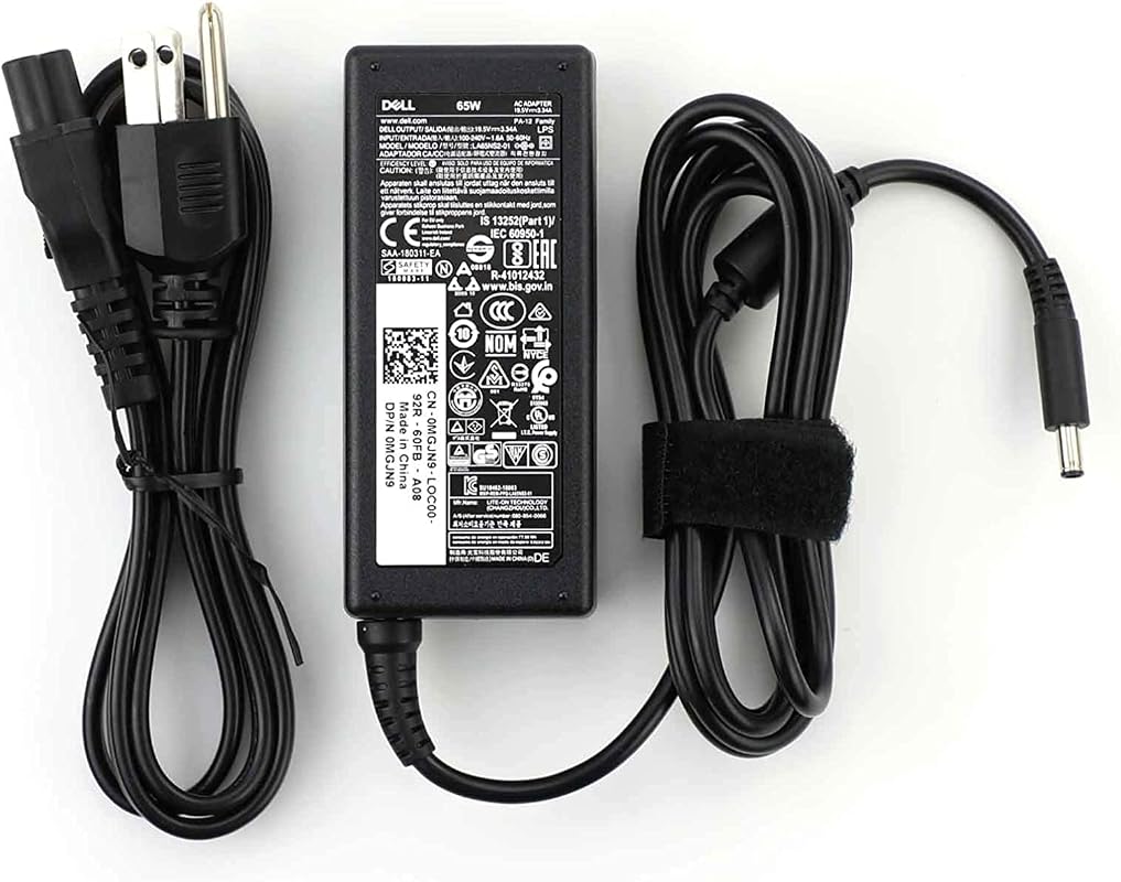Dell Inspiron 65W Genuine AC Power Adapter with 4.5mm Tip for Inspiron