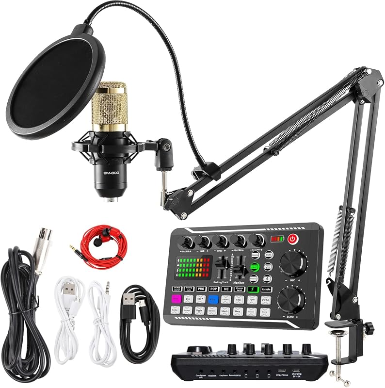 SINWE BM-800 Podcast Microphone Bundle