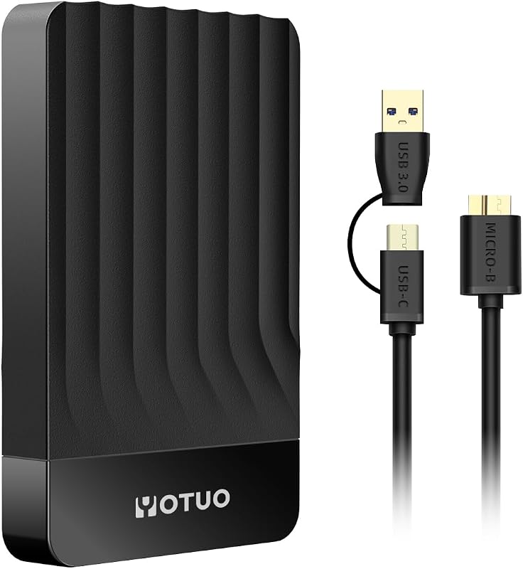 YOTUO 500GB Portable External Hard Drive, USB 3.0 Mobile HDD for PC, M