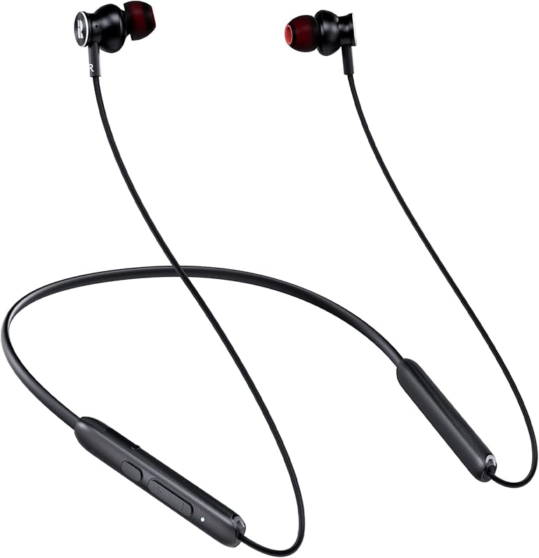 Rythflo V5.2 Bluetooth Neckband Earbuds, Magnetic In‑Ear Design, 30‑Ho