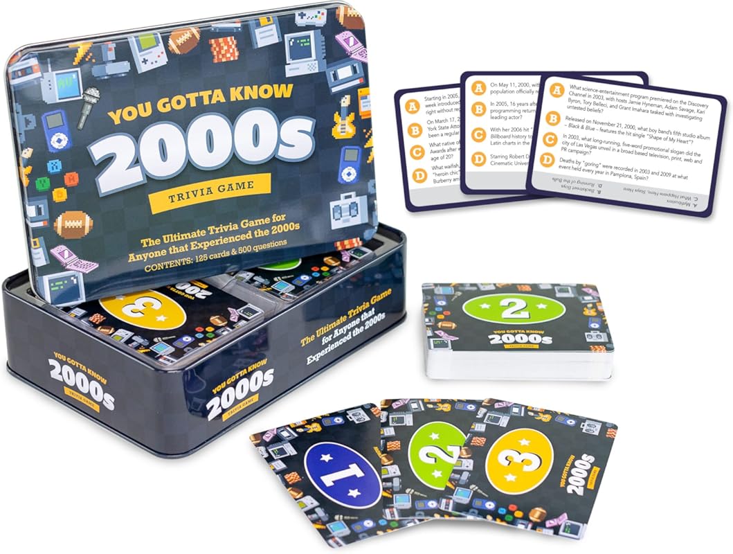 You Gotta Know 2000s Trivia Game – Ultimate Pop Culture Quiz for Adults, Perfect for Game Nights and Parties