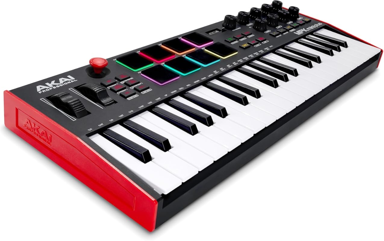 Akai Professional MPK Mini Plus USB MIDI Keyboard with 37 Mini Keys, 8