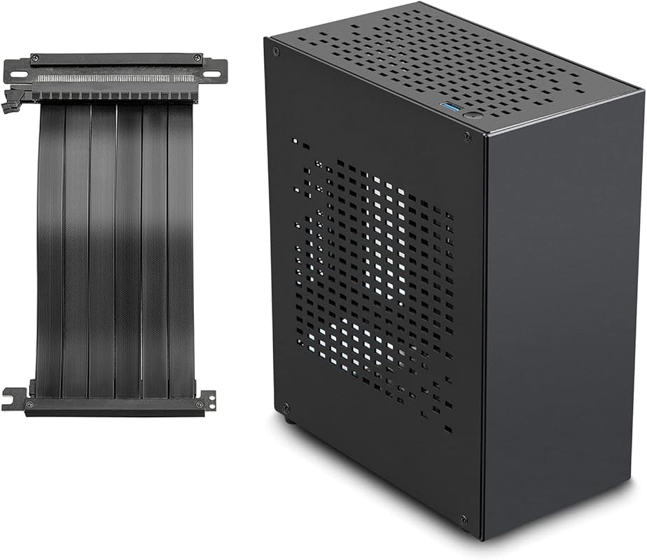 JOYJOM Aluminum Mini‑ITX Case with PCIe 3.0 Riser – Compact SFF Gaming