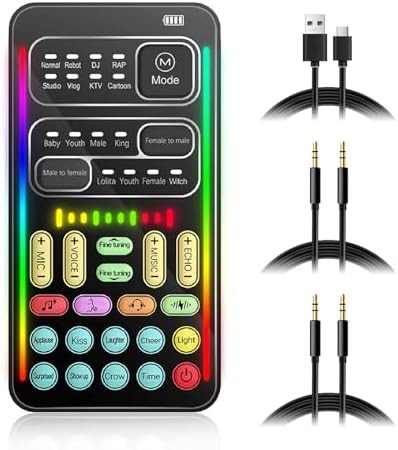 Portable Voice Changer Sound Card