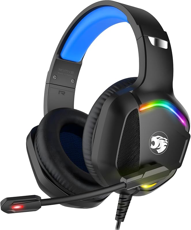 Gaming Headset with Microphone for PC, Xbox Series X/S, PS4, PS5, Swit