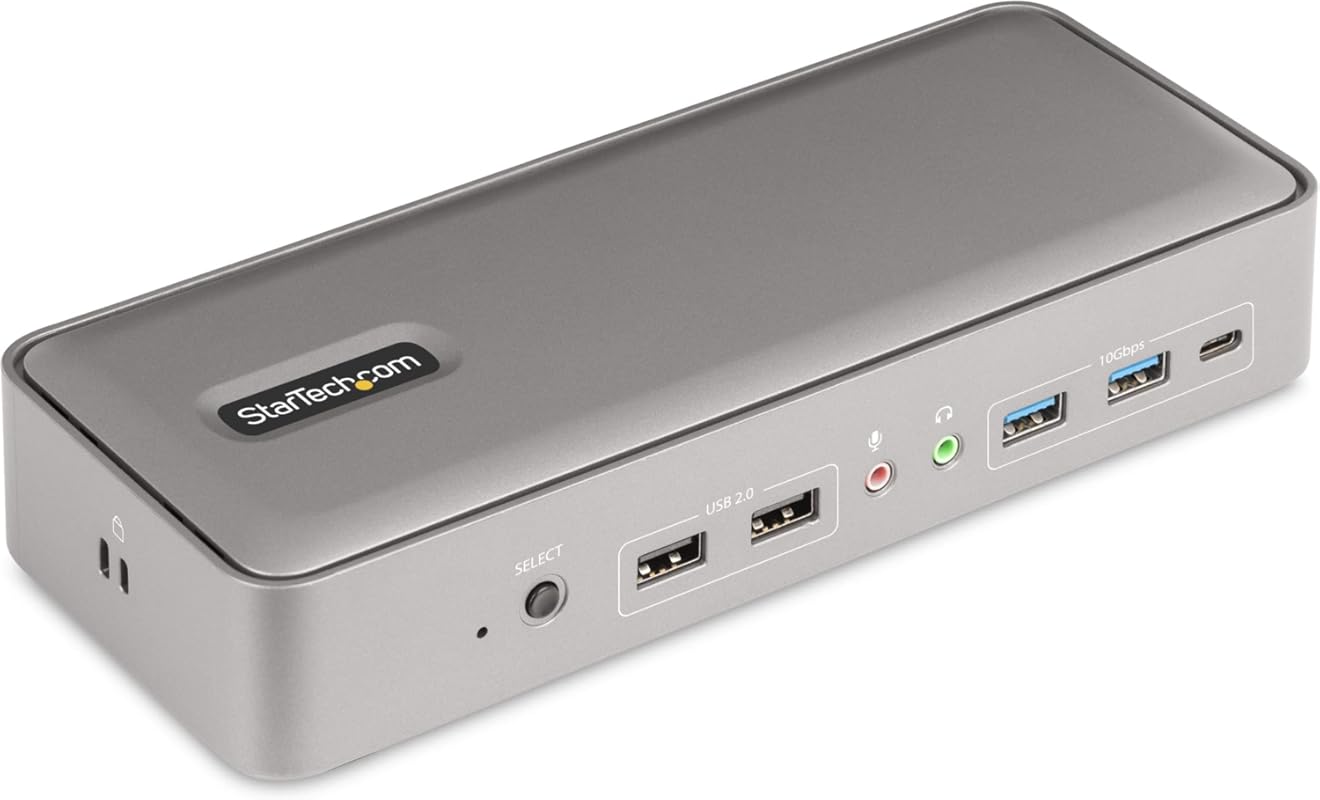 StarTech.com Dual‑Laptop USB‑C KVM Dock delivers dual 4K60Hz DisplayPo