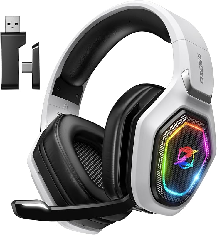 Ozeino 2.4GHz Wireless Gaming Headset for PC, PS5, PS4 – Lossless Audi