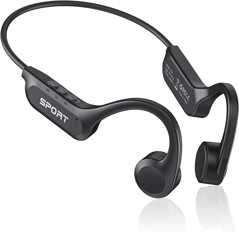 CXK Premium Bone Conduction Headphones, Bluetooth 6.0 Open‑Ear, 10‑Hou