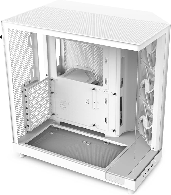 NZXT H6 Flow Compact Dual-Chamber Mid-Tower Airflow Case, Panoramic Gl