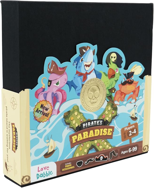 LoveDabble Pirate's Paradise Board Game – Lead Crew to Victory, Tactic