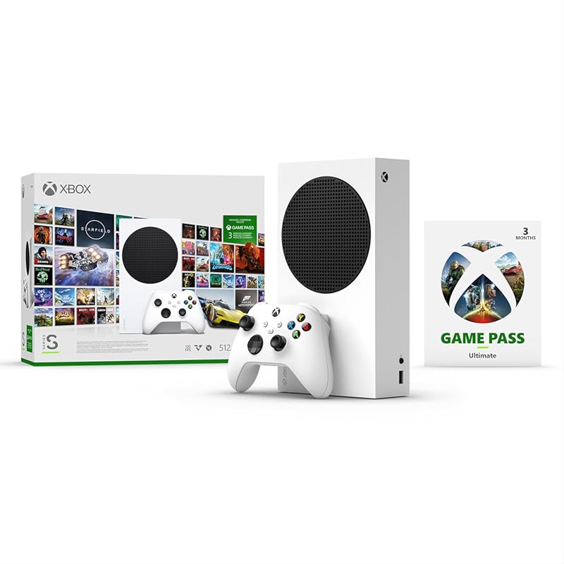 Xbox Series S Starter Bundle – 512 GB SSD Console, Game Pass Ultimate
