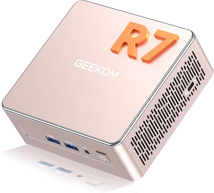 GEEKOM A5 Mini PC – Ryzen 7 5825U, 16 GB RAM (upgradeable), 512 GB NVM