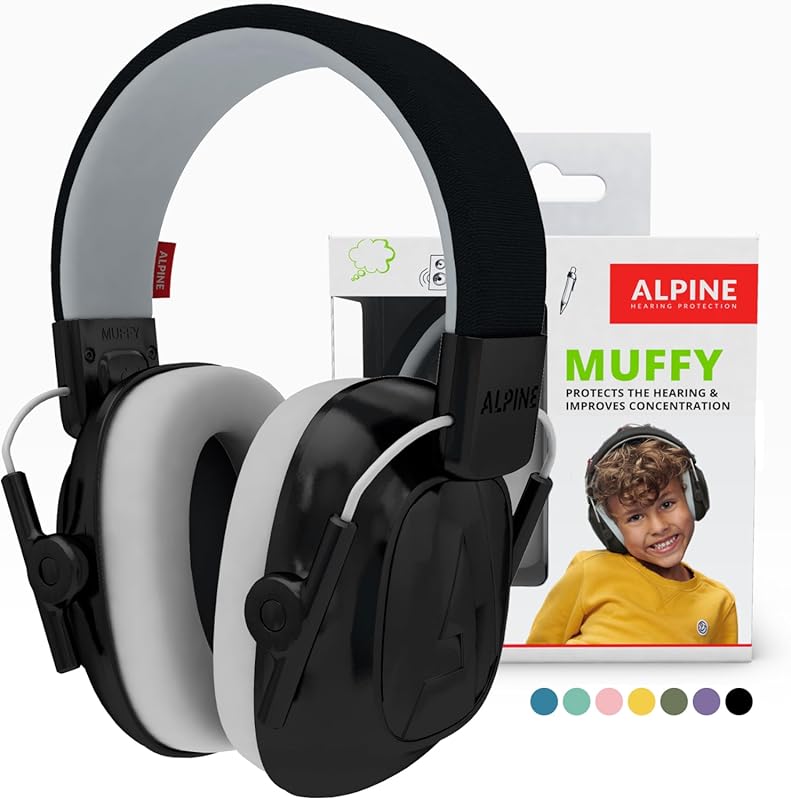 Alpine Muffy Kids Ear Muffs – CE & ANSI Hearing Protection 25 dB Noise