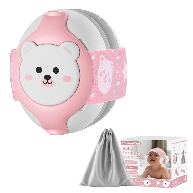 Bear Baby Earmuffs – 25 dB NRR Noise‑Cancelling Headphones for Infants