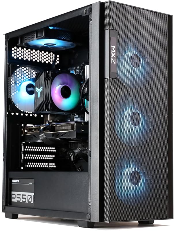 MXZ Gaming Desktop, Intel i5-12400F, RTX 4060, 16GB RAM, 500GB NVMe SS
