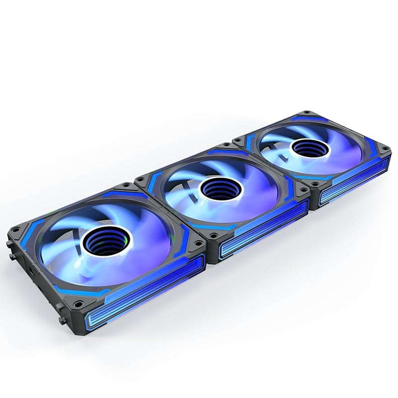 AsiaHorse COSMIQ 120mm Infinity Mirror Case Fan – 5V 3‑Pin, Reverse FD