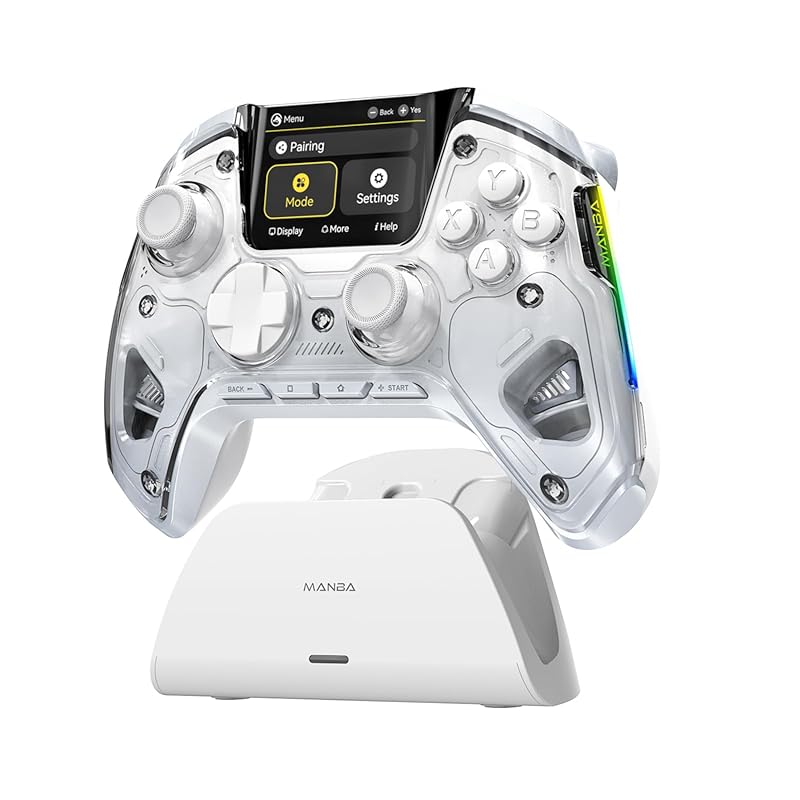 ManbaOne Interactive Screen Wireless Gaming Controller with Hall Effec