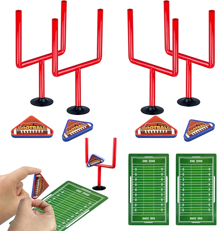10‑Piece Mini Flick Football Set – Compact Tabletop Soccer Game with C