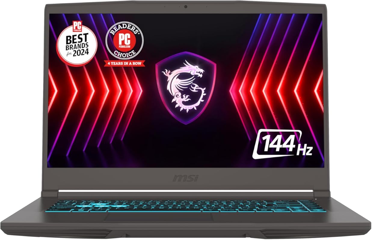 MSI Thin A15 15.6 144Hz FHD Gaming Laptop, Ryzen 5 7535HS, RTX 2050,