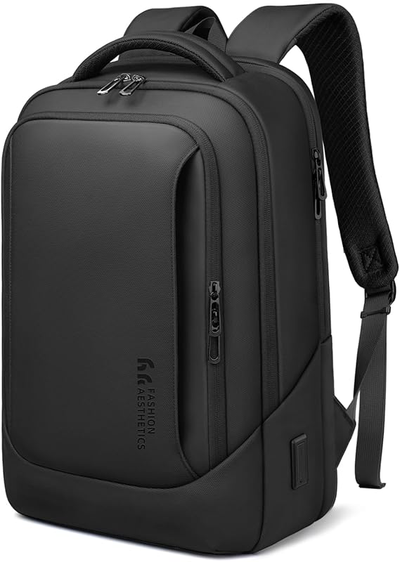 Hk 15.6 Inch Laptop Backpack USB Charging Port Water Resistant Busines