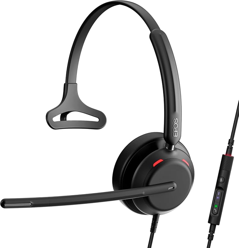 EPOS Impact 730T Mono Wired USB‑C/USB‑A Headset with Noise‑Canceling M