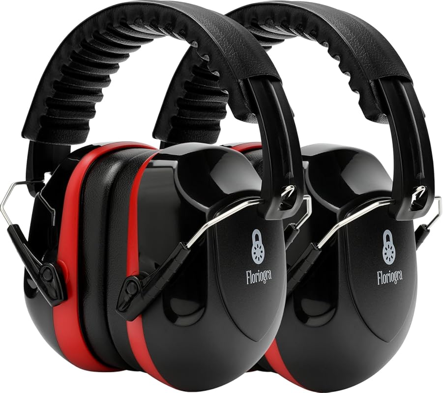 2‑Pack 34dB Noise‑Canceling Shooting Ear Muffs – Thickened Headband, A