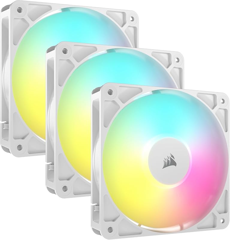 Corsair RS120 ARGB 120mm PWM Fans – Low‑Noise Magnetic Dome Bearing, D