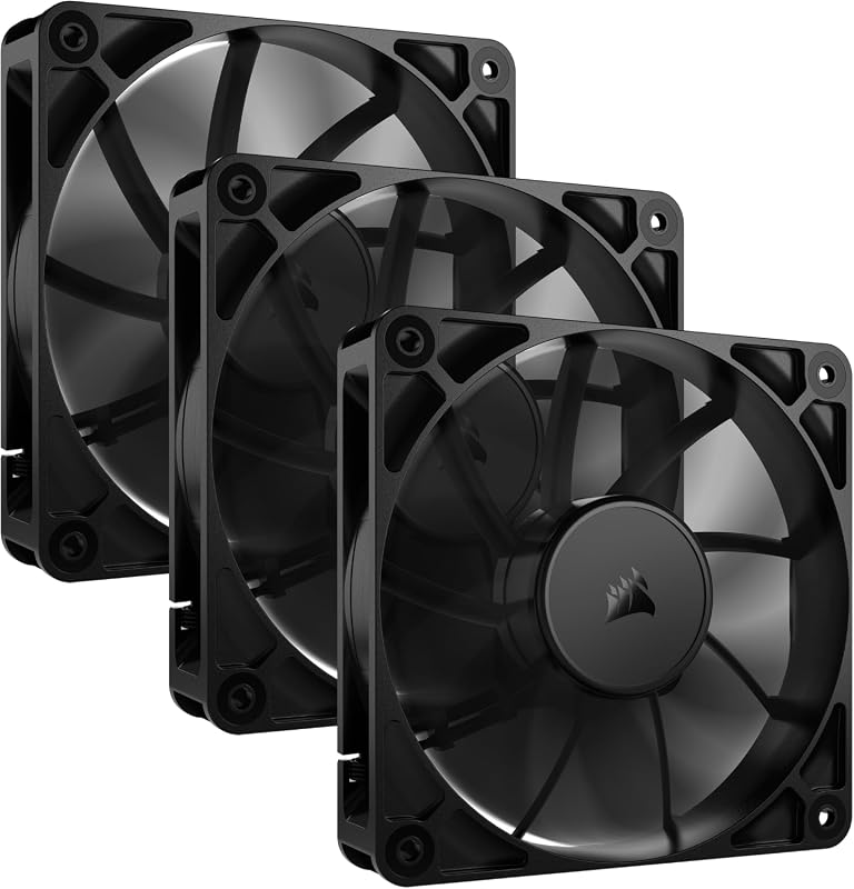 CORSAIR RS120 120mm PWM Fans Daisy-Chain Low-Noise Magnetic Dome Beari
