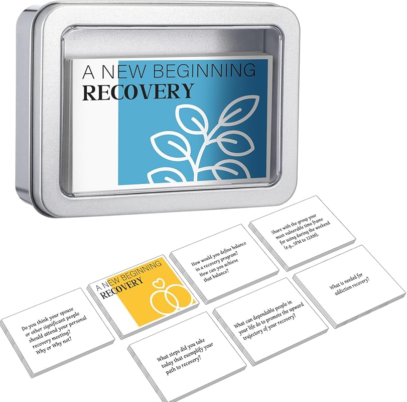 51‑Piece Recovery Card Game for Adults – 50 Addiction Therapy Cards in