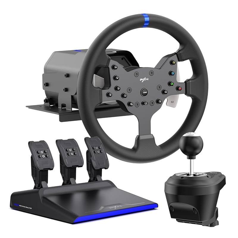 PXN V99 3.2Nm Force Feedback Wheel – 270‑900° Rotation, 11.8‑inch Hall