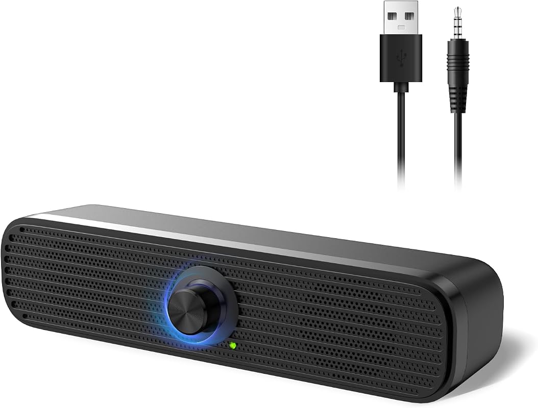 1Mii Computer Speakers for Desktop Laptop Tablet USB Powered PC Speake