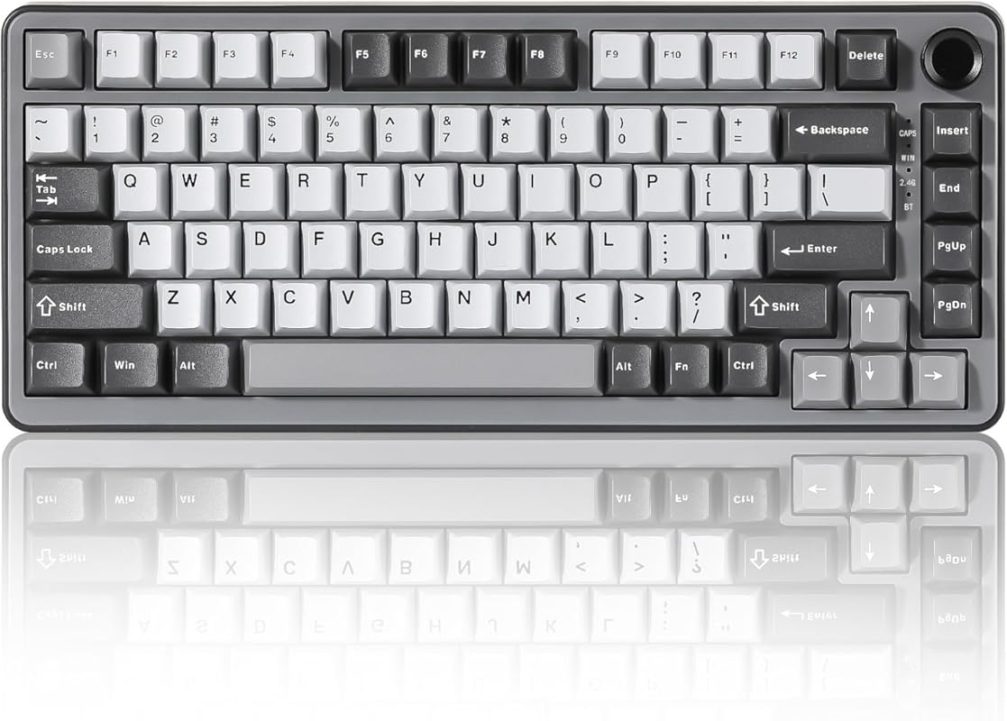YUNZII B75 PRO Wireless Mechanical Keyboard – 75% Layout with Knob, Ho