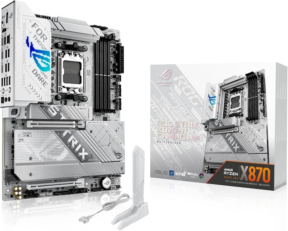 ASUS ROG Strix X870‑A Gaming WiFi Motherboard – AMD AM5, DDR5 AEMP, 16